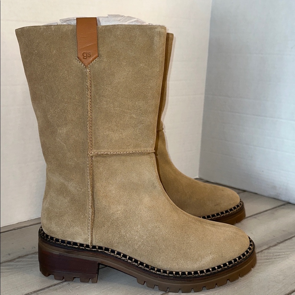 Gentle Souls‎ Tan Heeled Boots